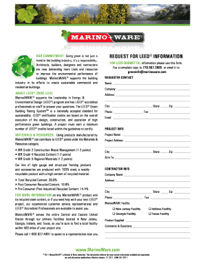 LEED Information Request Form