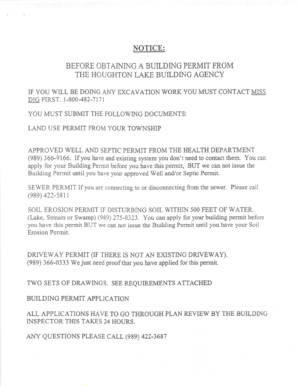 Michigan Building Permit Application