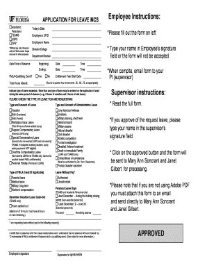 Application for Leave MCS Employee