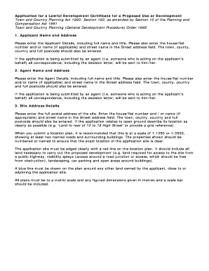 Application for Lawful Development Certificate