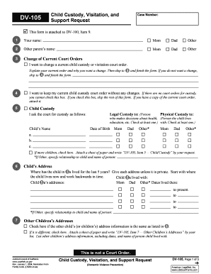 California Domestic Violence Restraining Order with Children