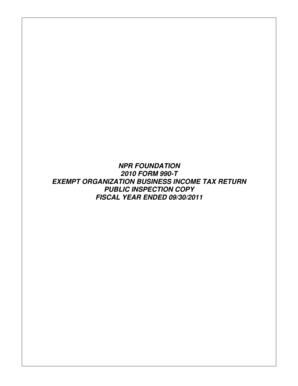 NPR Foundation Form 990-T