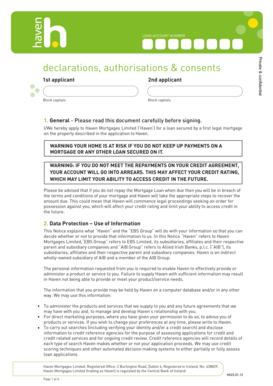 Haven Mortgage Loan Application Form
