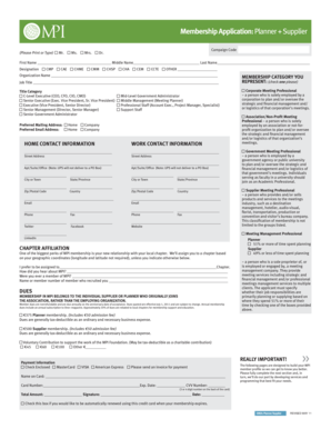 MPI Membership Application Form