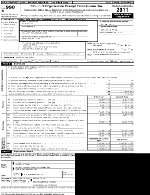 Form 990 2011 Tax Return