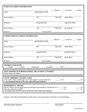 Student Enrollment Form