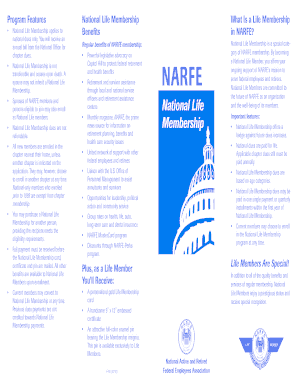 National Life Membership Application
