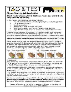 BVD Antigen Tissue Test Application Form