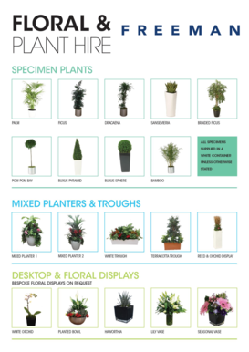 Floral and Plant Hire Order Form