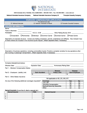 Workers' Compensation Application