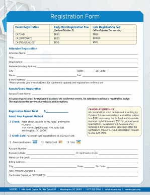 NCPERS Conference Registration Form