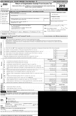 Form 990 2010