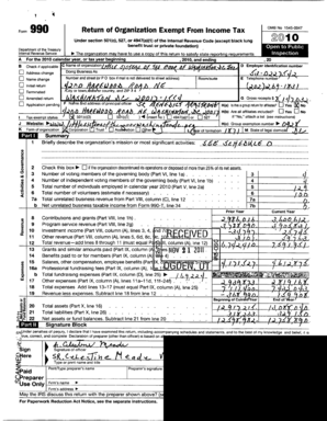 Form 990 Return of Organization Exempt