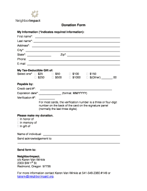 Donation Form