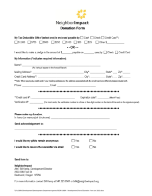 Donation Form