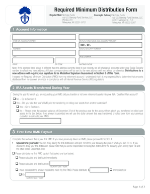 Required Minimum Distribution Form