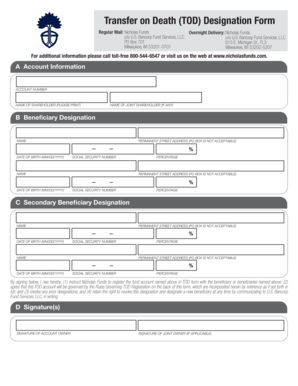 Transfer on Death (TOD) Designation Form