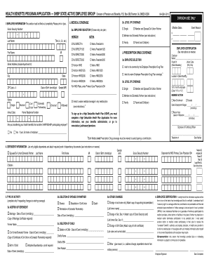 New Jersey State Active Employee Health Benefits Application