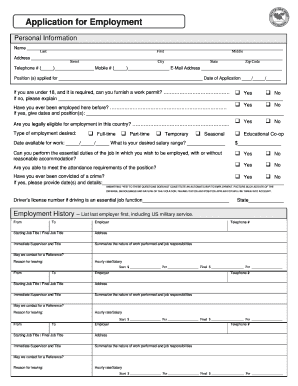 Employment Application Form