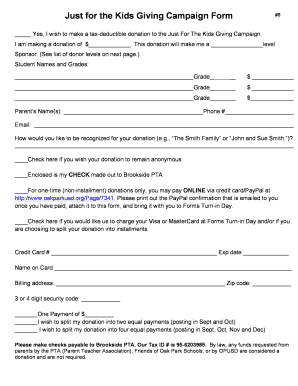 BES Just for Kids Campaign Form - Oak Park... - oakparkusd