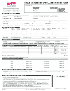 Group Membership Enrollment Form