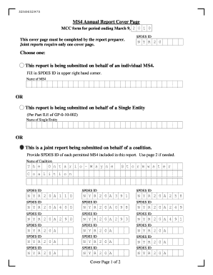 MS4 Municipal Compliance Certification Form