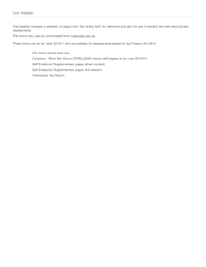 Company Short Tax Return CT600