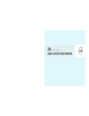 2008 Volvo Warranty and Service Records Information