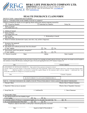Health Insurance Claim Form