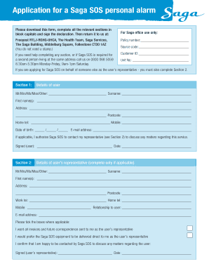 Saga SOS Personal Alarm Application