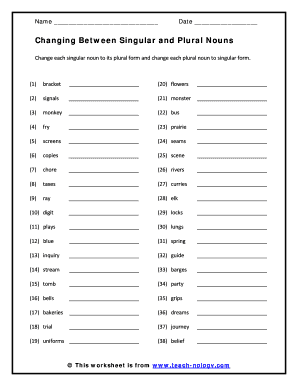 English Grammar Worksheet