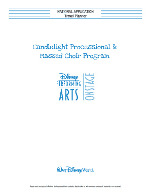 Candlelight Processional Application Form