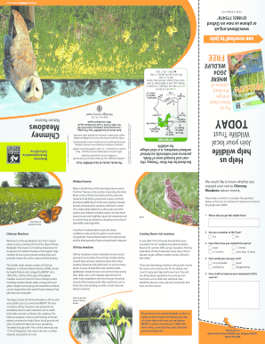 Chimney Meadows Nature Reserve Membership Form