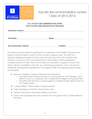 faculty recommendation letters class of 2015 2016 fill online recommendation letter from religious leader