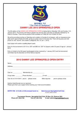 Supply and demand worksheet answer key - The Club of Champions DANNY LEE 2015 SPRINGFIELD - springfieldgolf co