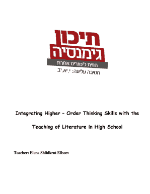 Literature Teaching Unit Planner