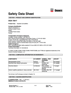 Material Safety Data Sheet - IQ Logistics