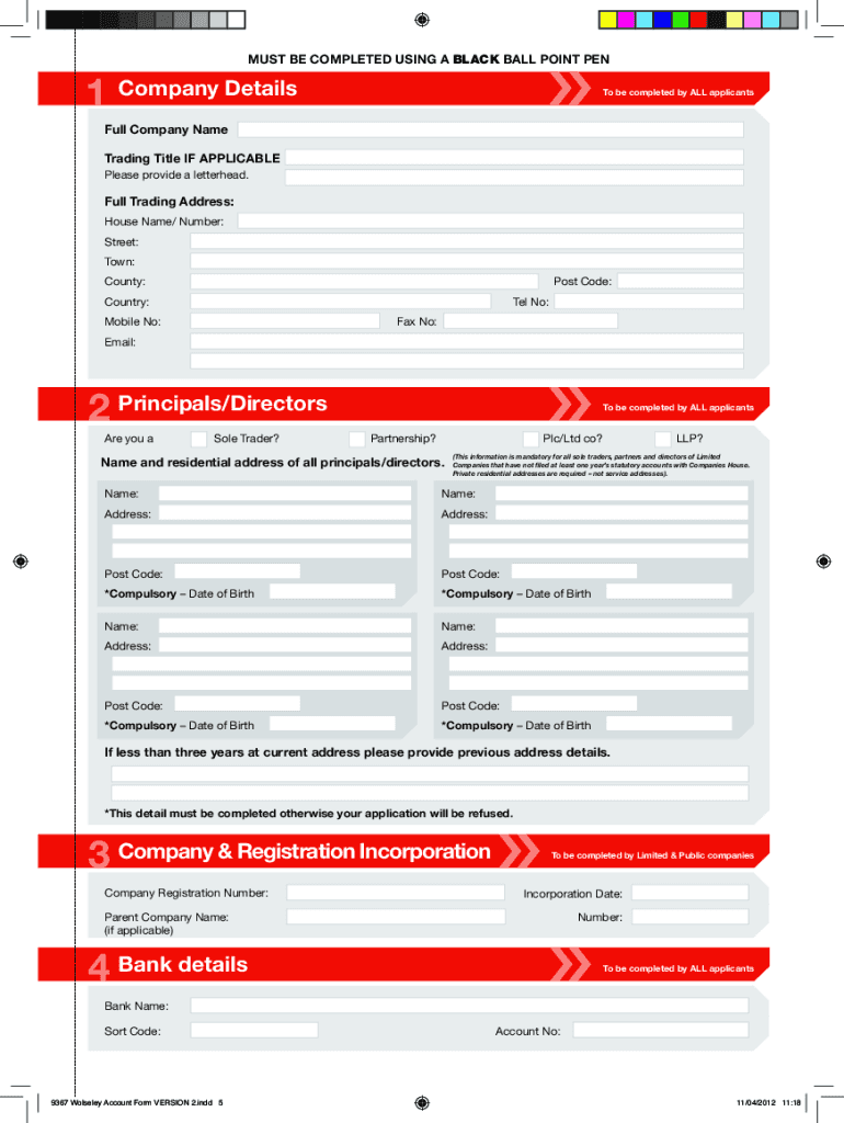 wolseley trade account Preview on Page 1