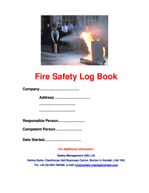 Fire Safety Log Book