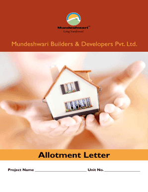 Mundeshwari Allotment Letter