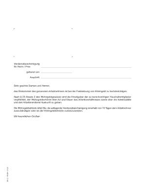 Verdienstbescheinigung