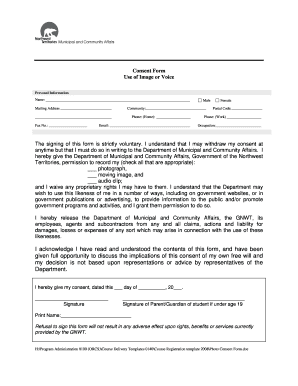 Consent Form for Image or Voice Use