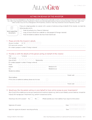 Allan Gray Investor Authorization Form