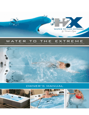 Master Spas Owner's Manual