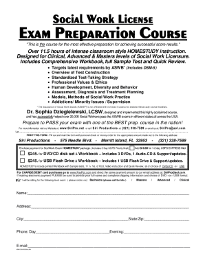 Social Work License Exam Preparation Course