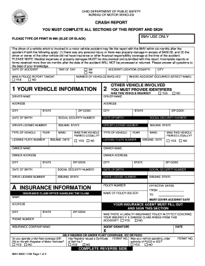 Ohio Motor Vehicle Crash Report