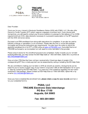 TRICARE North ERA Enrollment Form