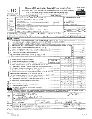 IRS Form 990 Tax Exemption Application