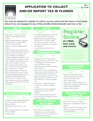 Florida DR-1 Tax Registration Form