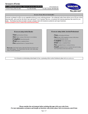 Invacare Formula CG Tilt Recline Elevate Order Form